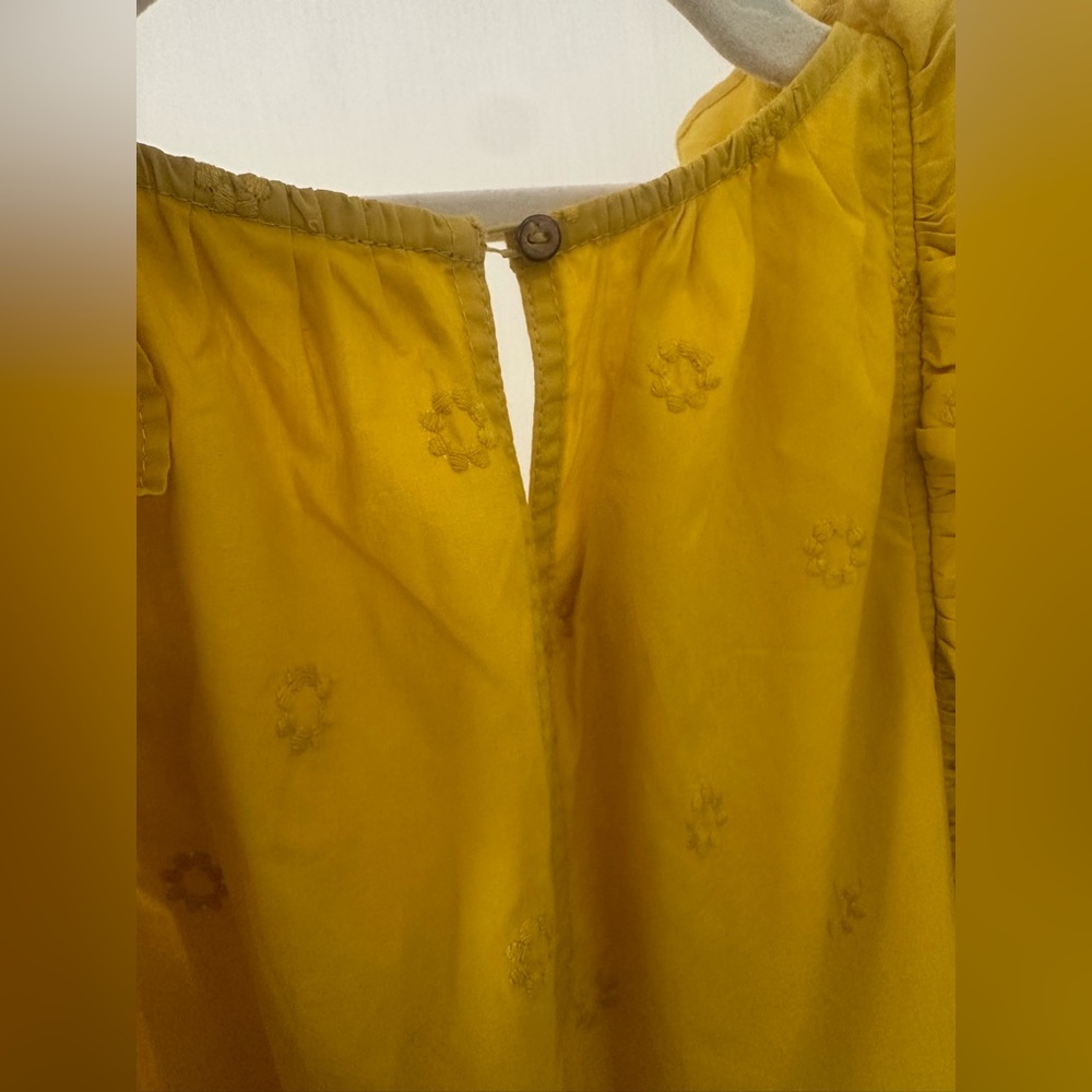 Ulla Johnson Yellow Ruffled High-Low Dress - Picture 8 of 10